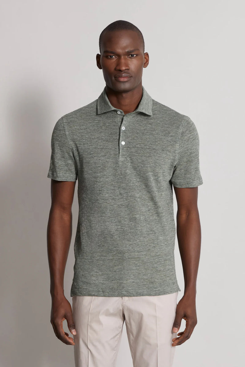 Jersey Melange Polo - Oak Hall