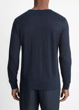 Linen Long Sleeve Henley - Oak Hall