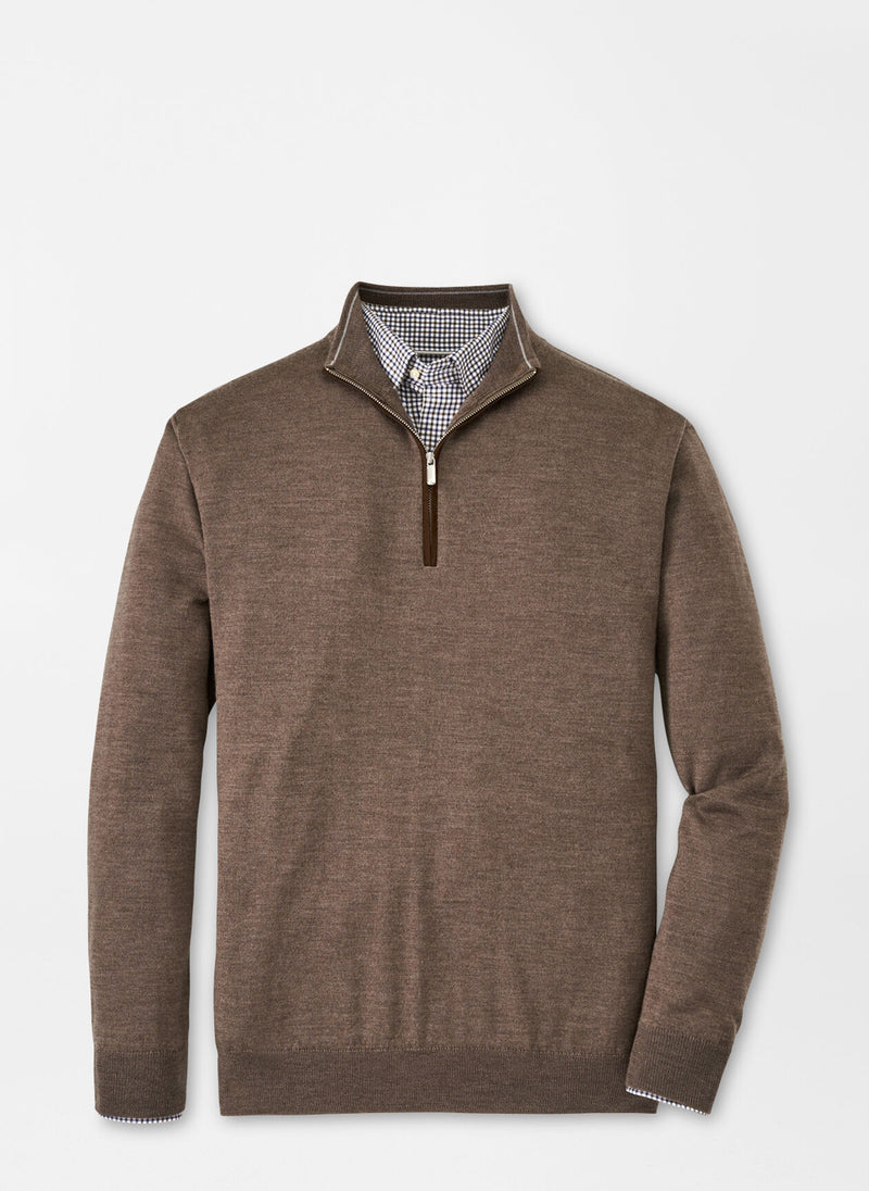 Autumn Crest Suede Trim Quarter-Zip - Oak Hall