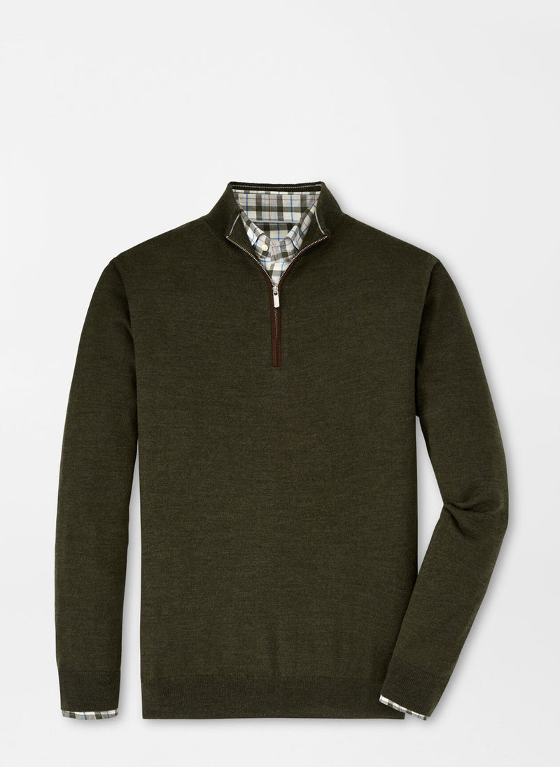 Autumn Crest Suede Trim Quarter-Zip - Oak Hall