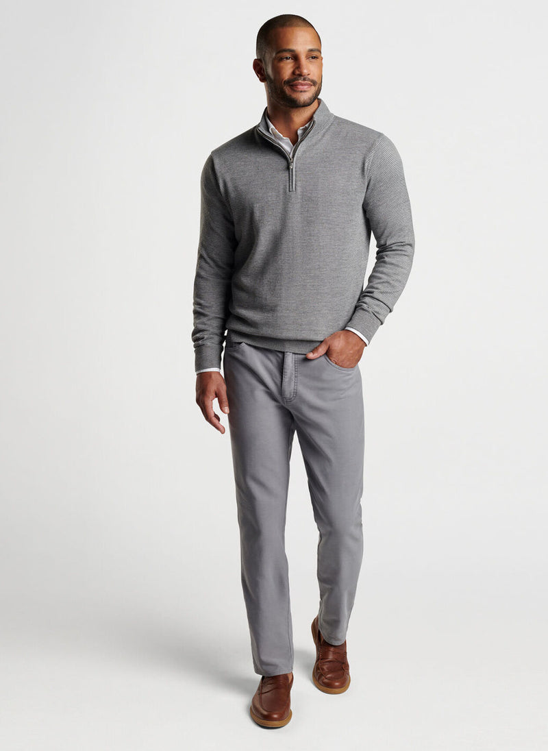 Canton Stripe Quarter-Zip Sweater