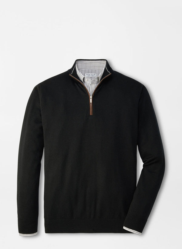 Autumn Crest Suede Trim Quarter-Zip