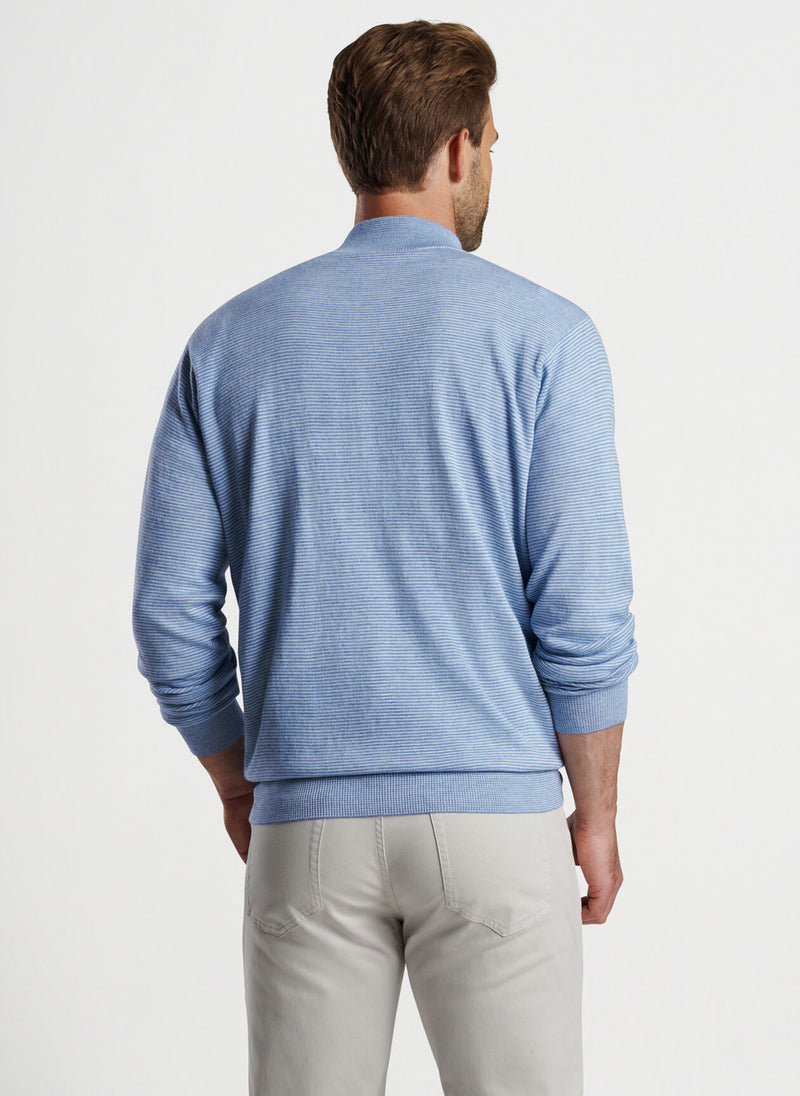 Canton Stripe Quarter-Zip Sweater - Oak Hall