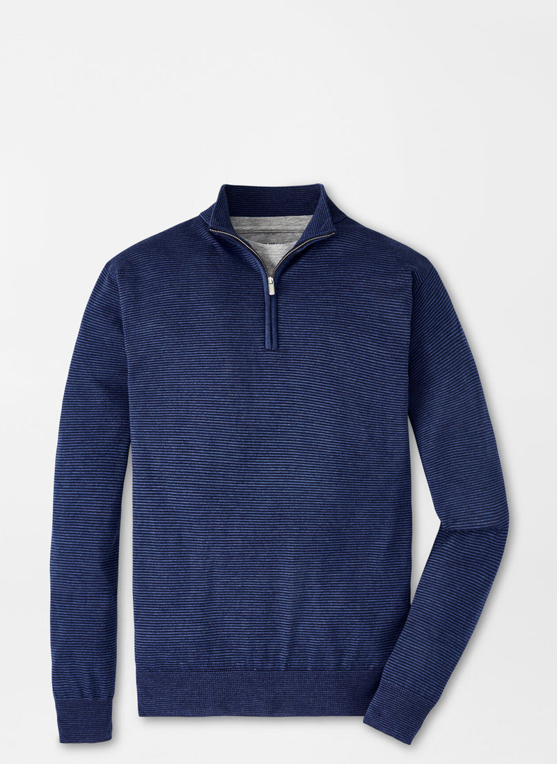 Canton Stripe Quarter-Zip Sweater - Oak Hall