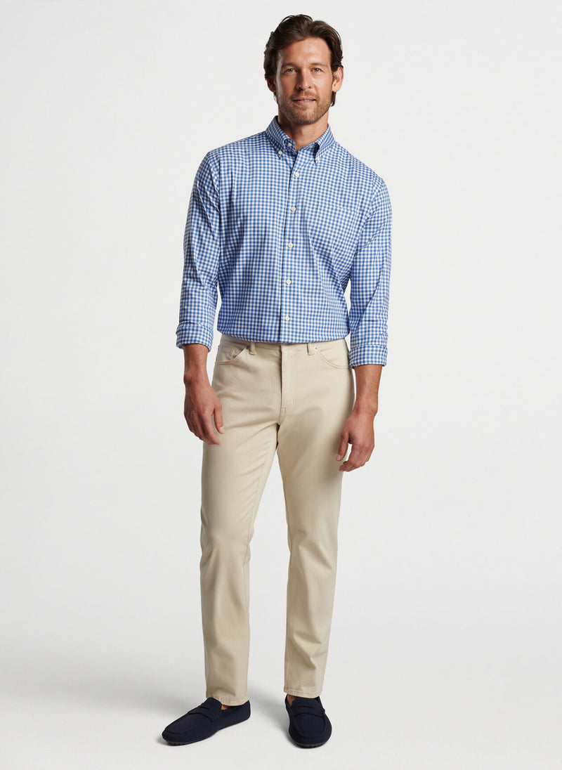 Trenton Crown Lite Cotton-Stretch Sport Shirt - Oak Hall