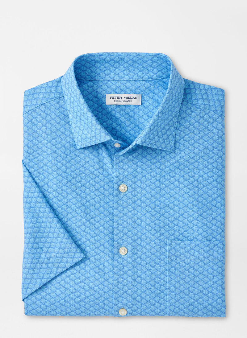 Clamming Performance Poplin Sport Shirt - Oak Hall