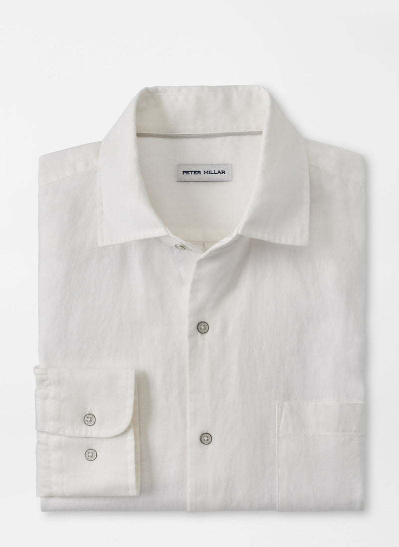 Coastal Garment Dyed Linen Sport Shirt - Oak Hall