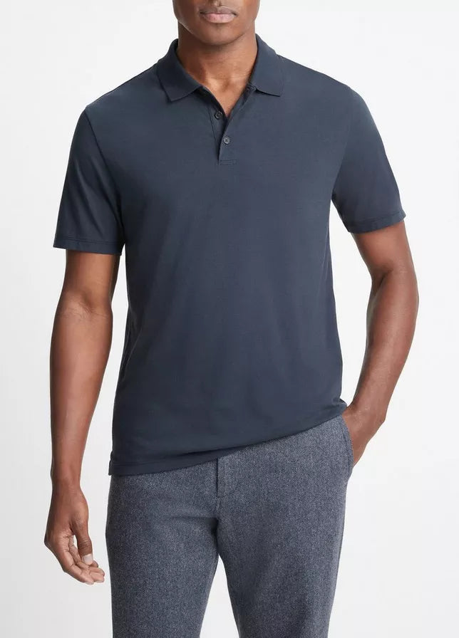 Short Sleeve Pima Polo - Oak Hall