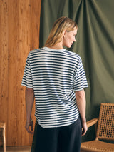 Oceanside Linen V Neck Tee - Oak Hall