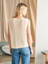 Miramar Linen Muscle Tank - Oak Hall