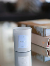 8oz White Candle - Oak Hall