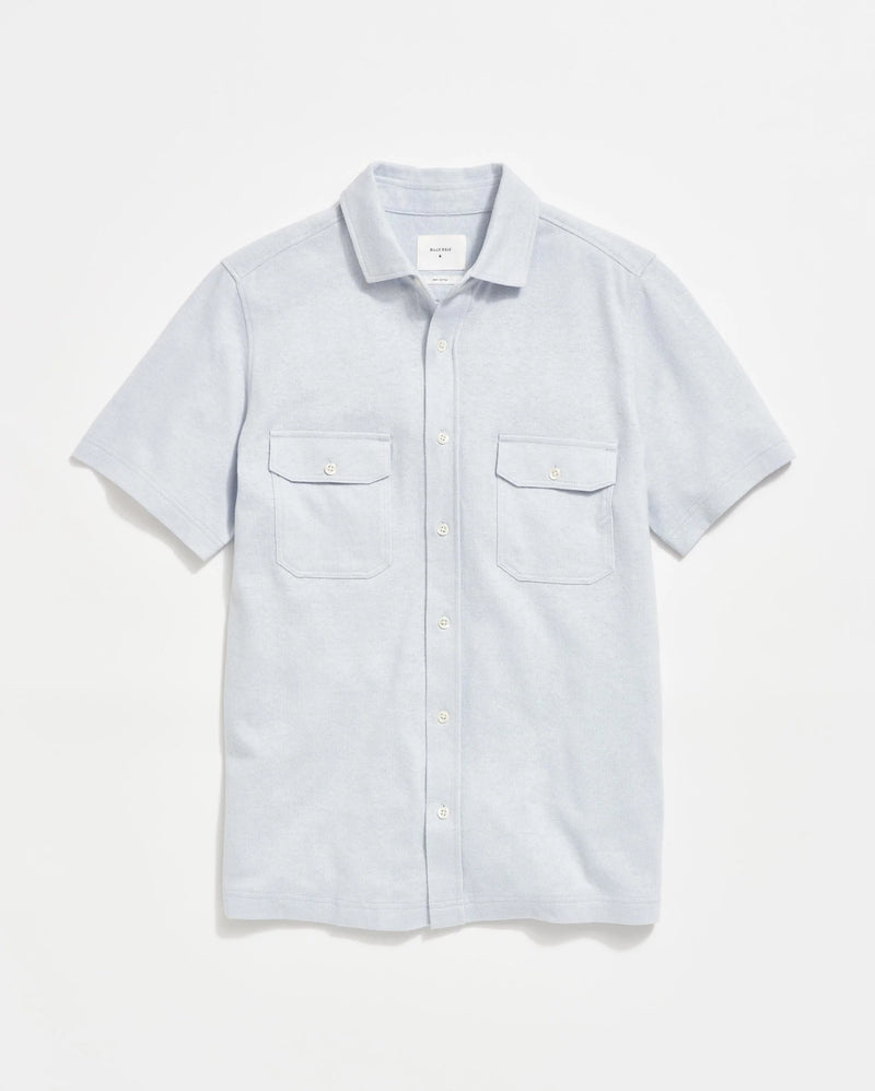 Short Sleeve Hemp Cotton Knit Shirt - Oak Hall