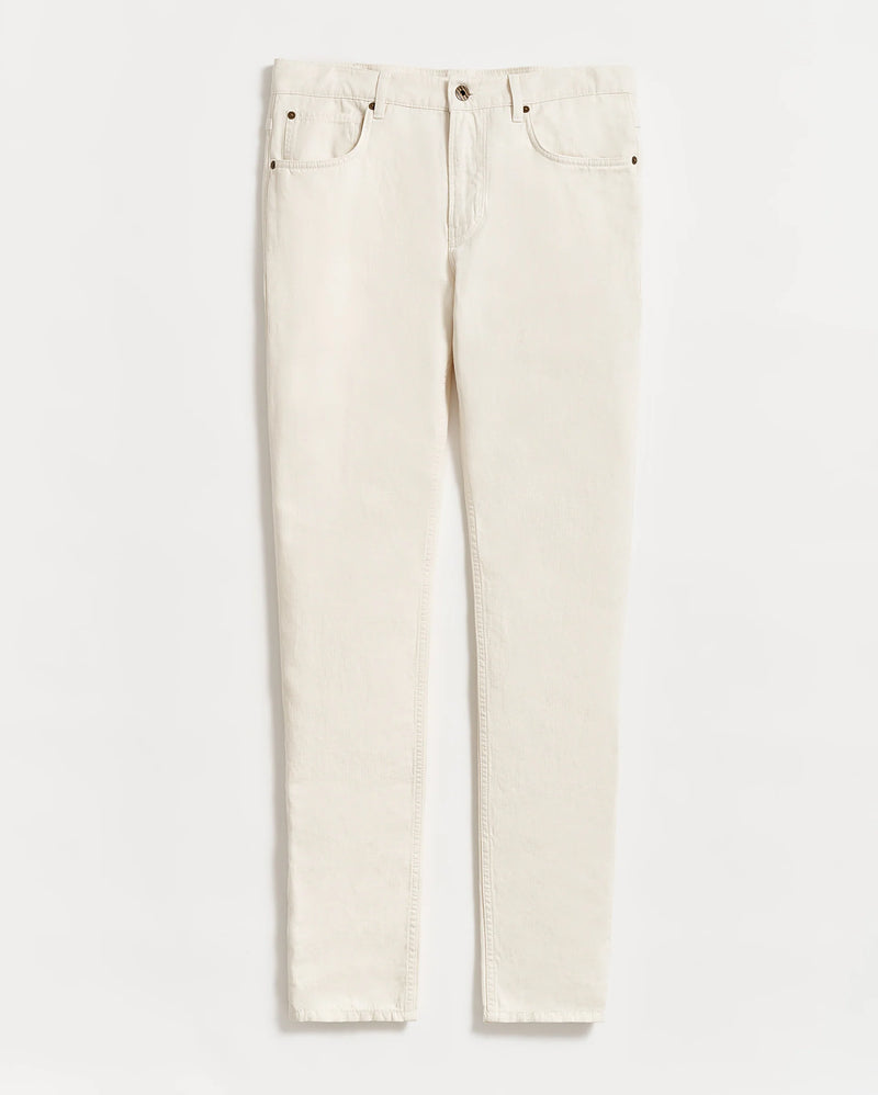 Cotton Linen 5 Pocket Pant - Oak Hall