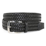 Italian Woven Stretch Leather Belt - Oak Hall, Inc.