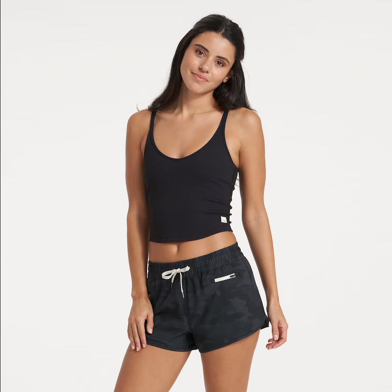 Rib Crop Tank - Oak Hall