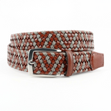 Italian Braided Leather & Linen Belt - Oak Hall, Inc.