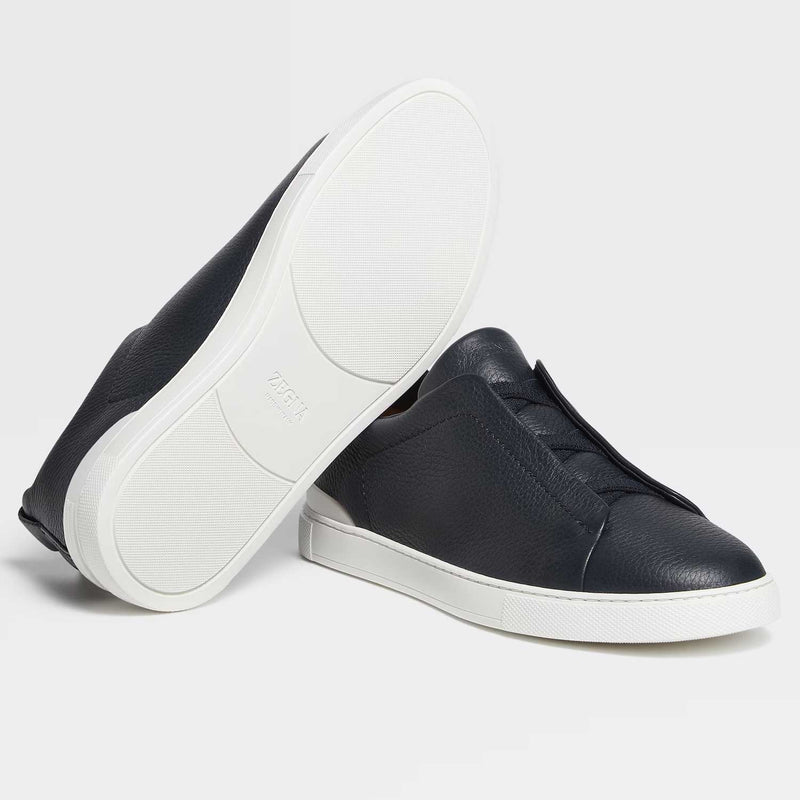 Triple Stitch Deerskin Sneaker - Oak Hall