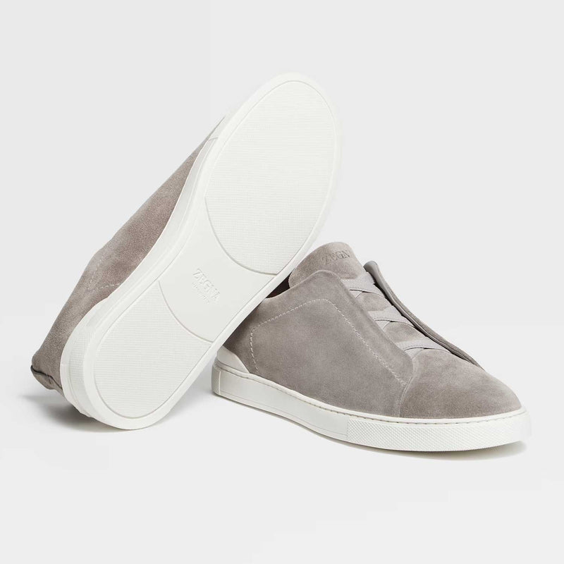 Triple Stitch Suede Sneaker - Oak Hall