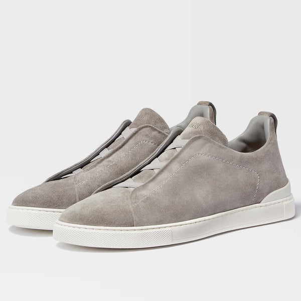 Triple Stitch Suede Sneaker - Oak Hall