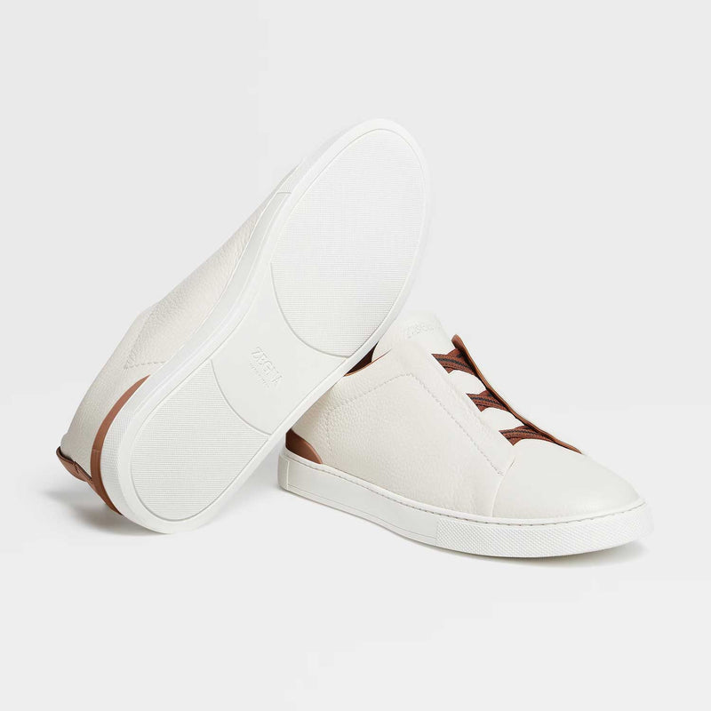 Triple Stitch Deerskin Sneaker - Oak Hall