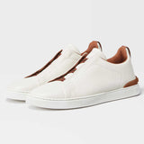 Triple Stitch Deerskin Sneaker - Oak Hall